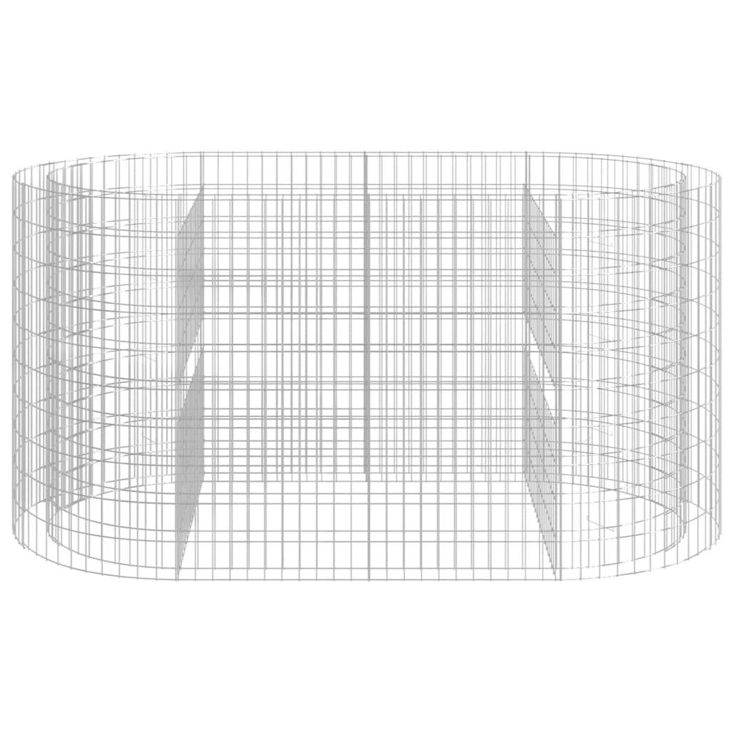 vidaXL Gabionen-Hochbeet Verzinktes Eisen 200x100x100 cm