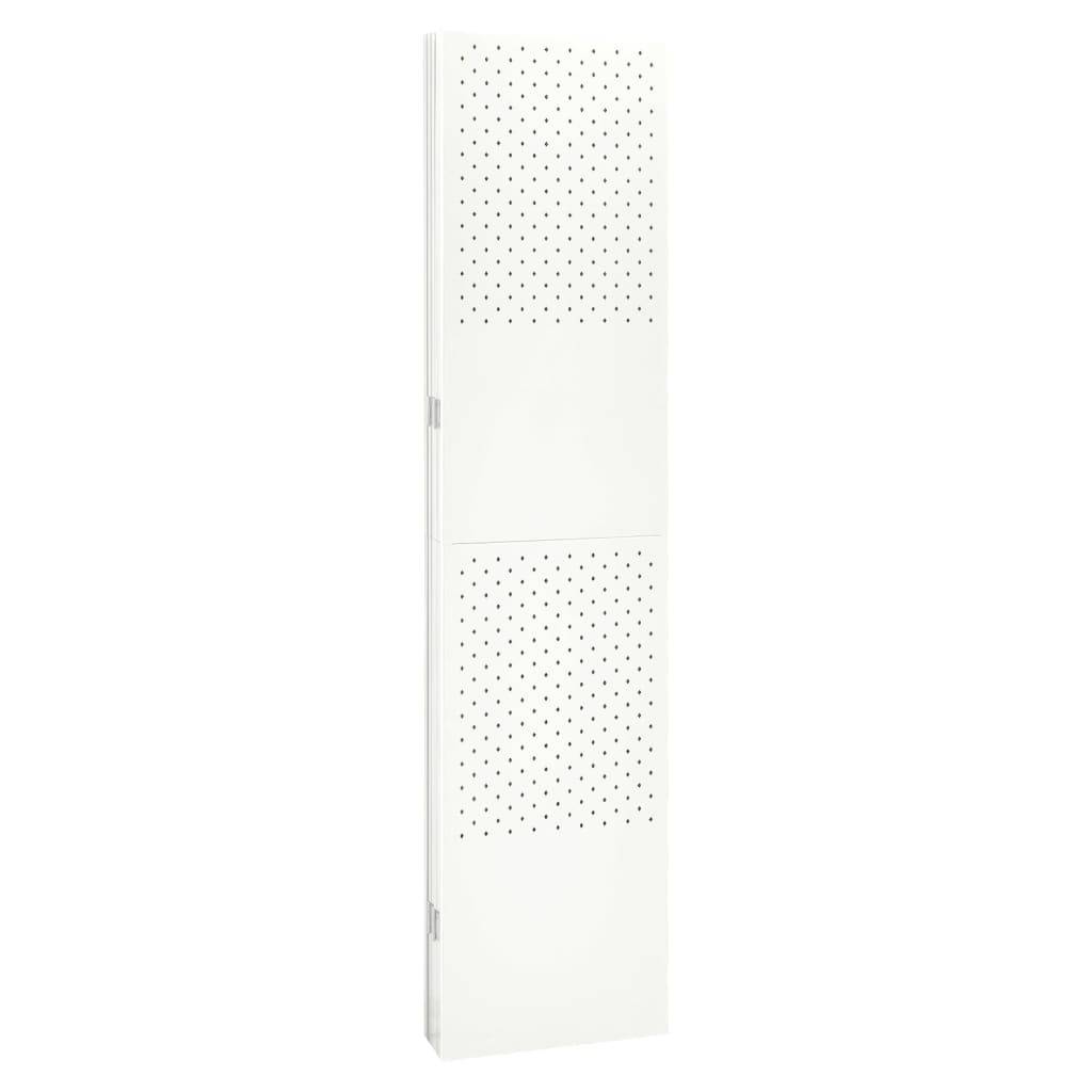 vidaXL 6-tlg. Raumteiler Weiß 240x180 cm Stahl