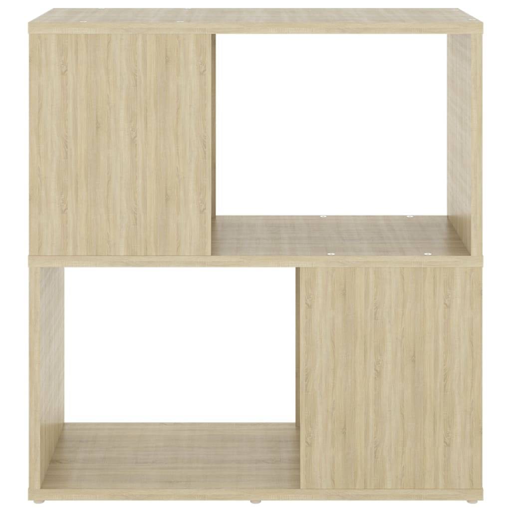 vidaXL Bücherregal Sonoma-Eiche 60x24x63 cm Holzwerkstoff