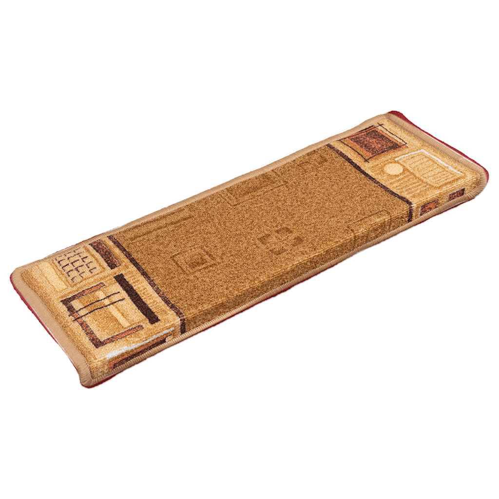 vidaXL Stufenmatten Selbstklebend 10 Stk. 65x21x4 cm Beige