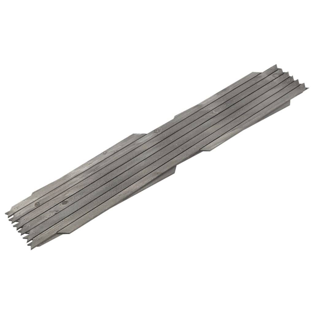 vidaXL Rankzäune 5 Stk. Grau Massivholz Tanne 180x60 cm