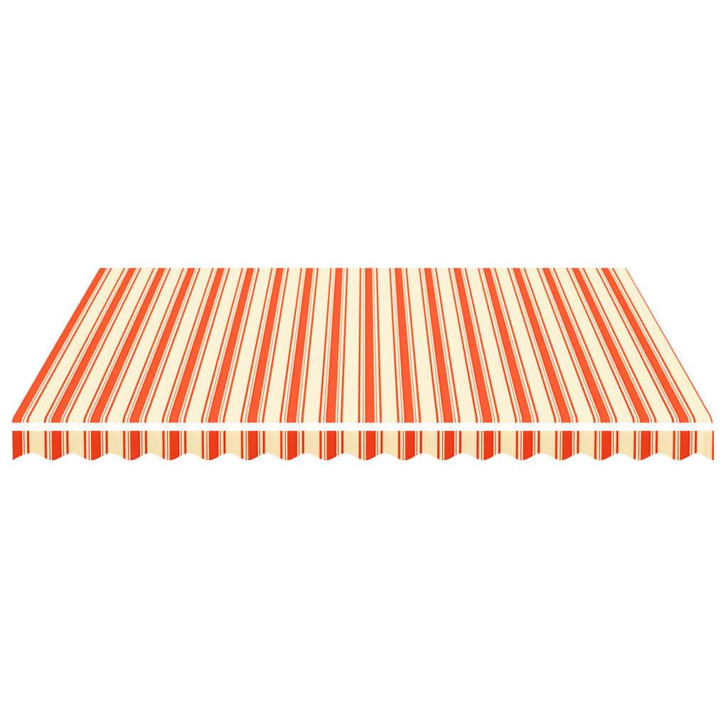 vidaXL Markisenbespannung Gelb und Orange 4x3,5 m