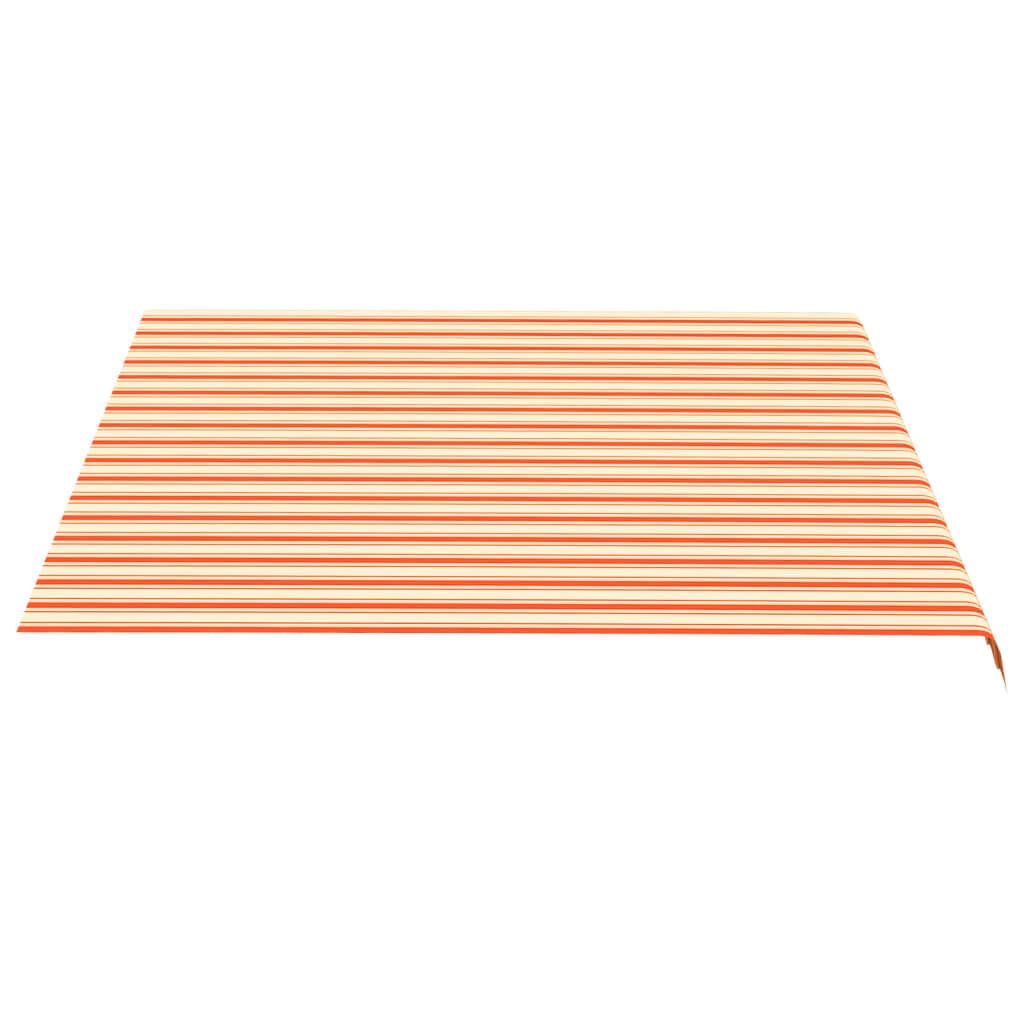 vidaXL Markisenbespannung Gelb und Orange 4x3,5 m