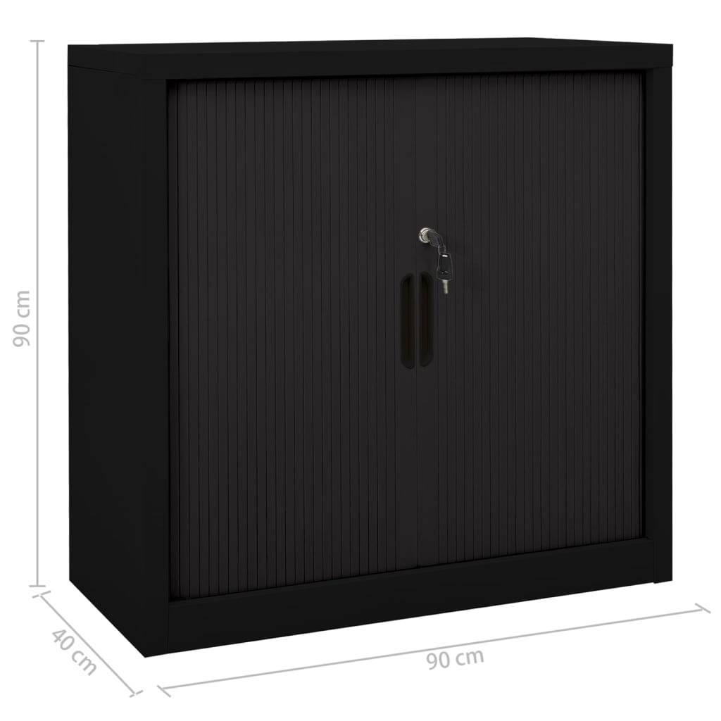 vidaXL Schiebetürenschrank Stahl 90x40x90 cm Stahl