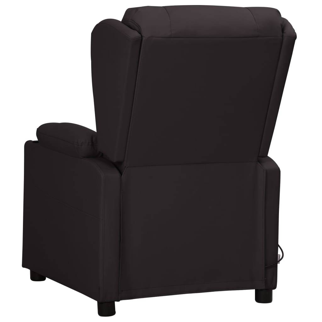 vidaXL Massagesessel Elektrisch Schwarz Kunstleder