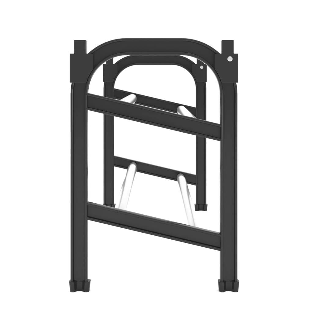 vidaXL Schuhregal mit 2 Ablagen Ausziehbar 119x24x37 cm