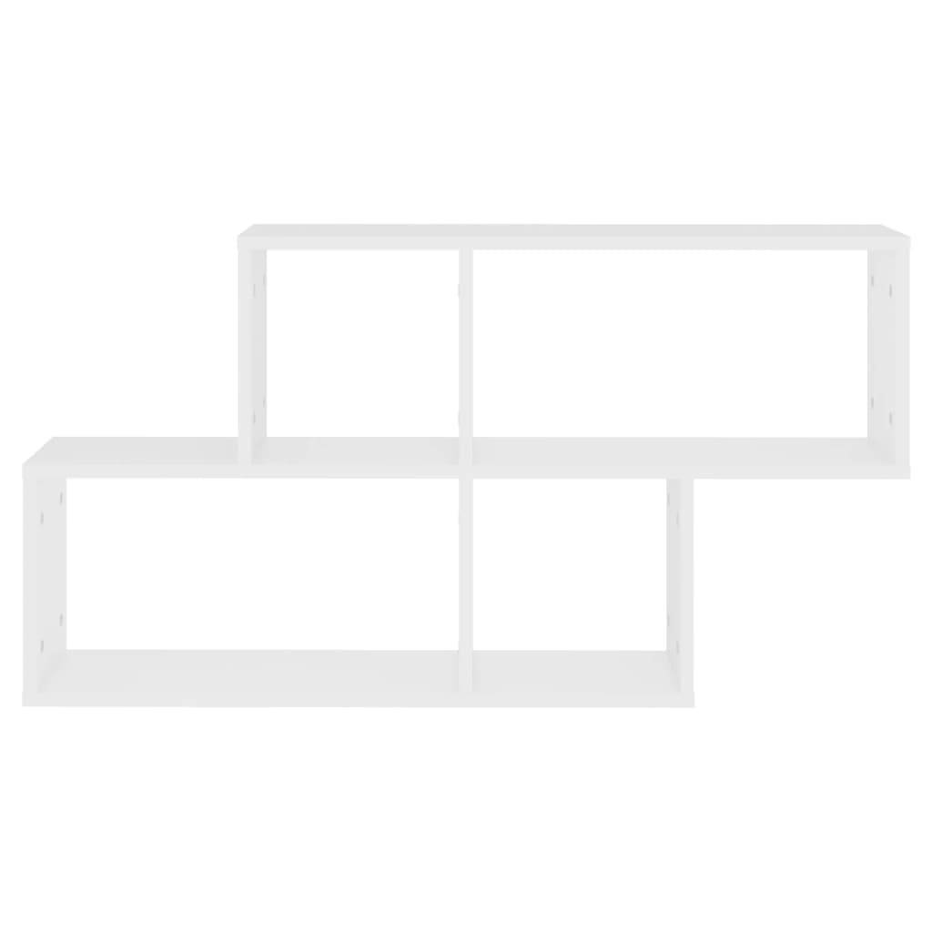 vidaXL Wandregal Weiß 100x18x53 cm Holzwerkstoff