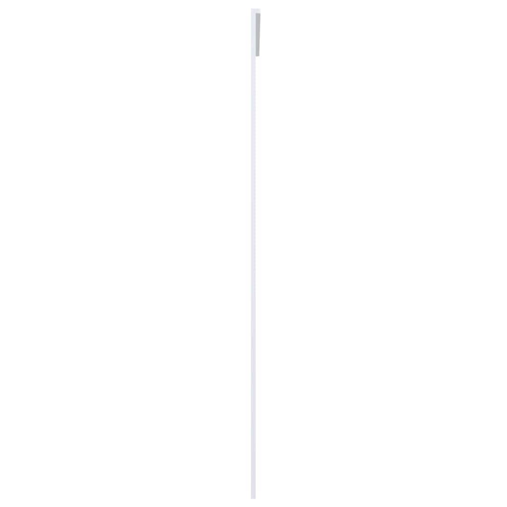 vidaXL Schiebetür ESG Glas und Aluminium mattiert 102,5x205 cm Weiß