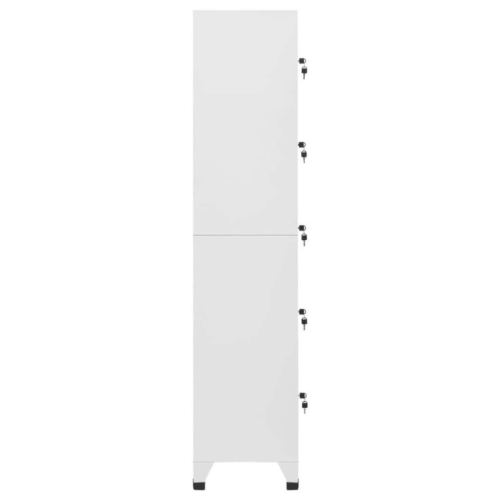vidaXL Schließfachschrank Hellgrau 38x40x180 cm Stahl
