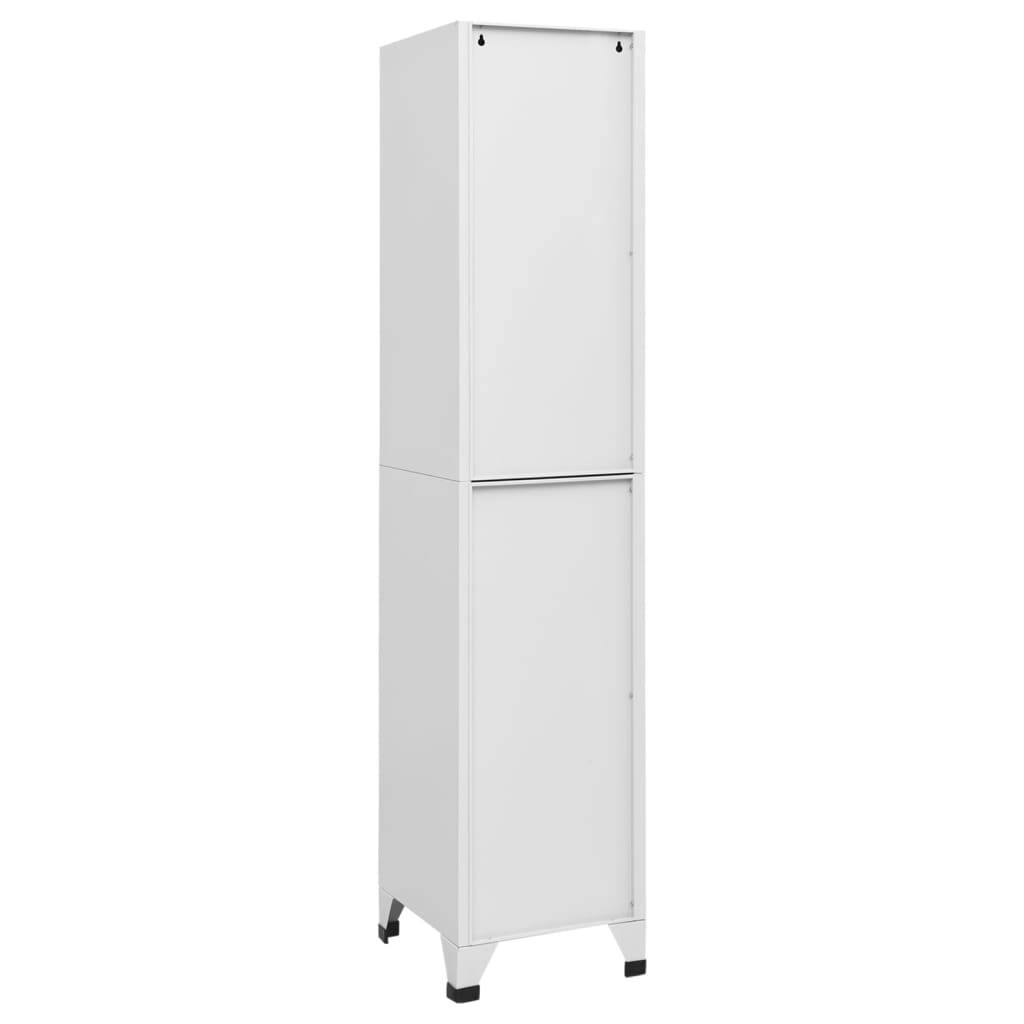 vidaXL Schließfachschrank Hellgrau 38x40x180 cm Stahl