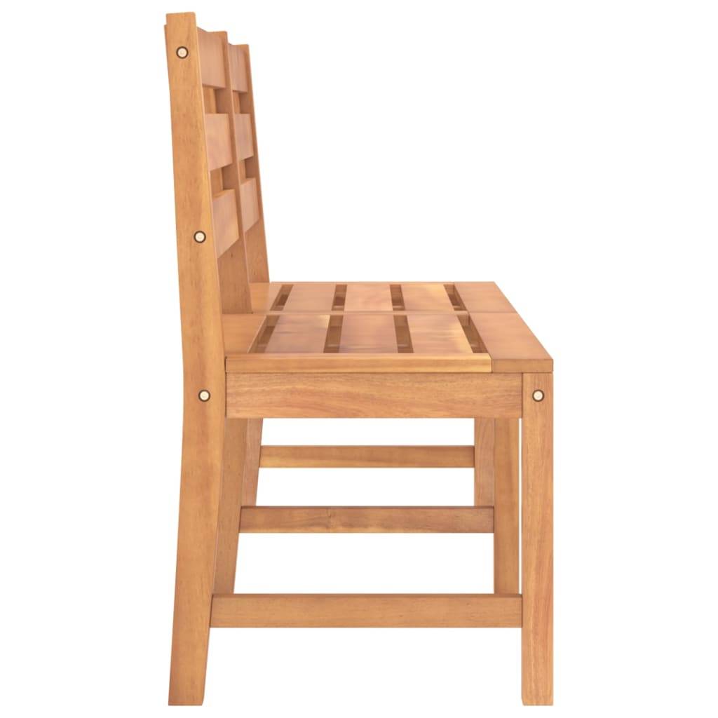 vidaXL Gartenbank 150 cm Massivholz Teak