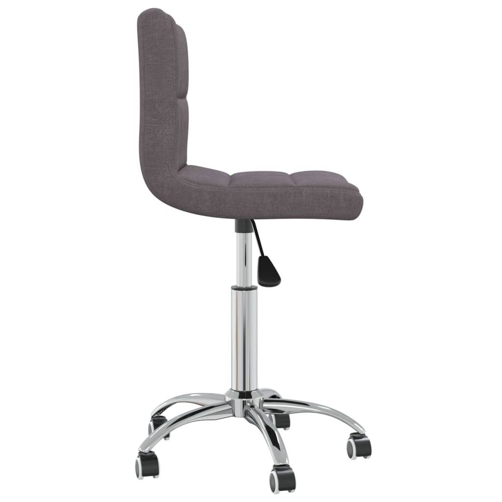 vidaXL Esszimmerstuhl Drehbar Taupe Stoff