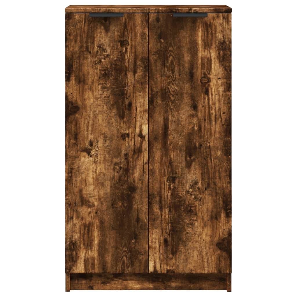 vidaXL Schuhschrank Räuchereiche 59x35x100 cm Holzwerkstoff