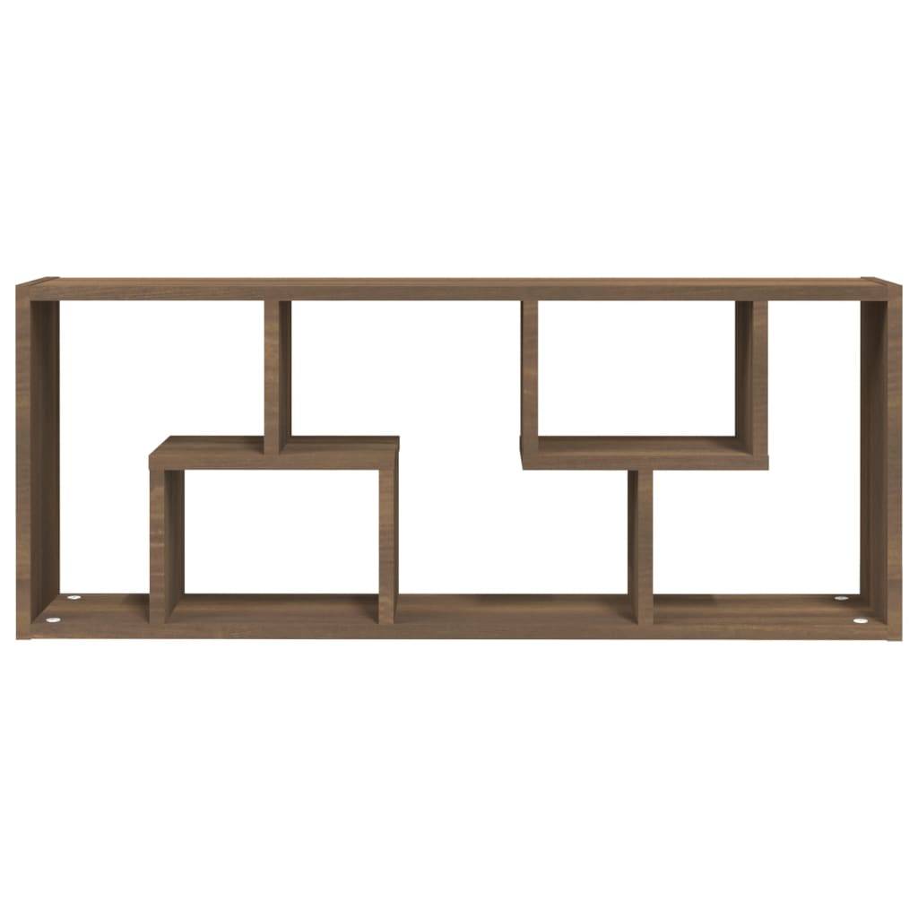 vidaXL Wandregal Braun Eichen-Optik 36x16x90 cm Holzwerkstoff