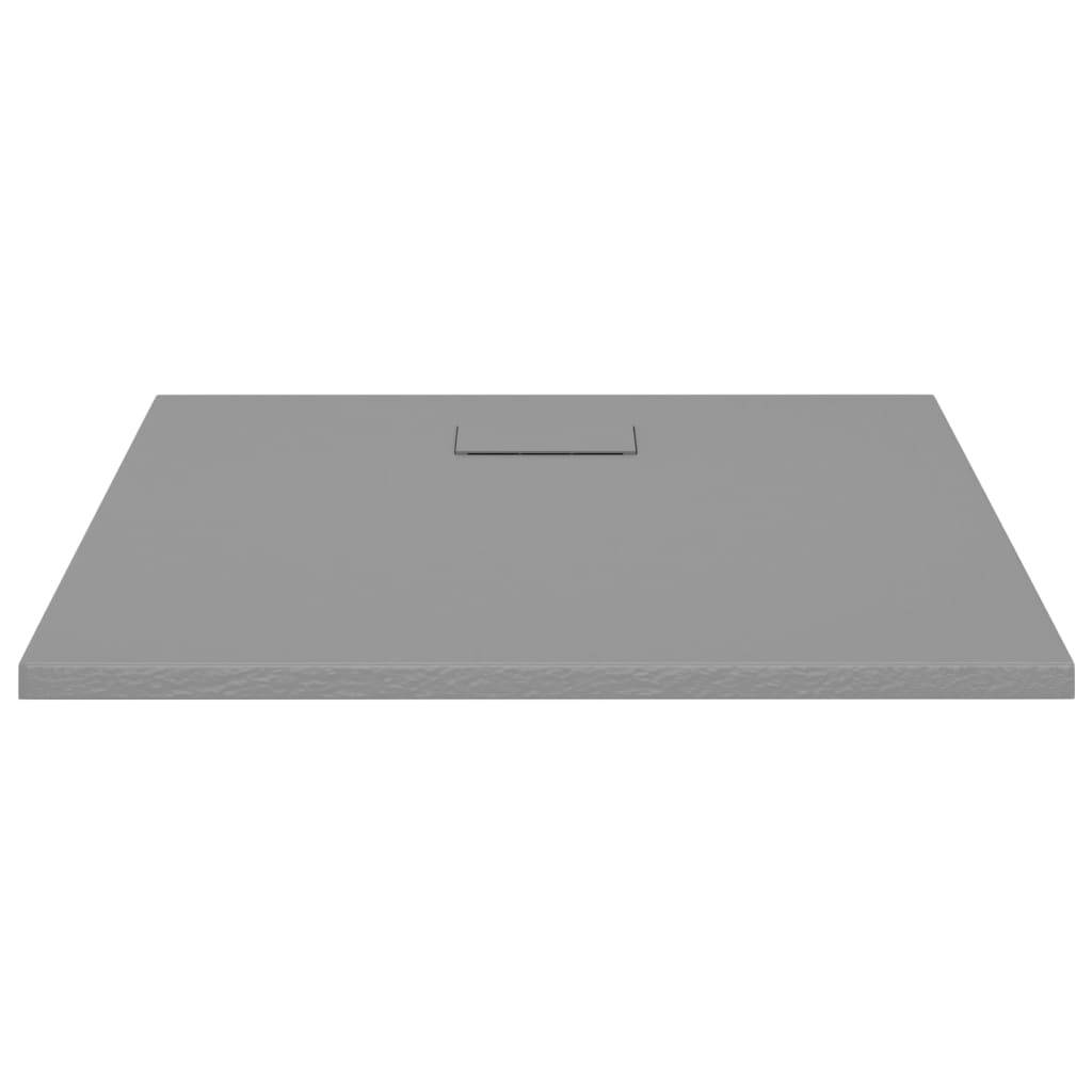 vidaXL Duschwanne SMC Grau 90x80 cm