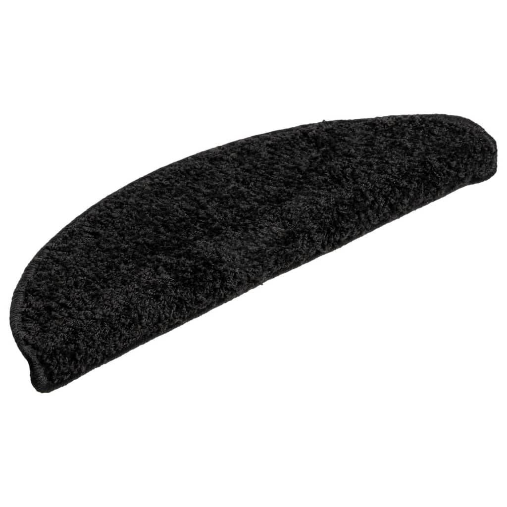 vidaXL Stufenmatten 10 Stk. 56x17x3 cm Schwarz