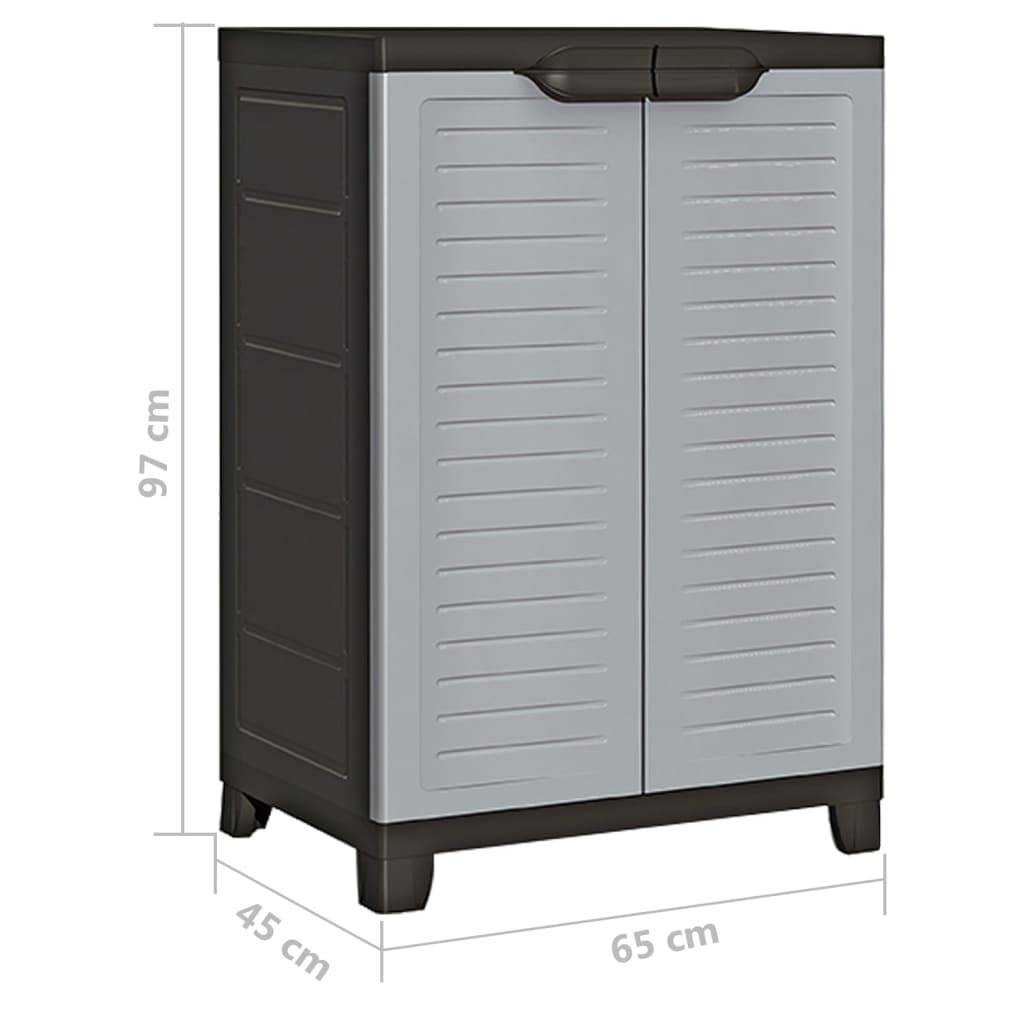 vidaXL Kunststoffschrank 65x45x97 cm