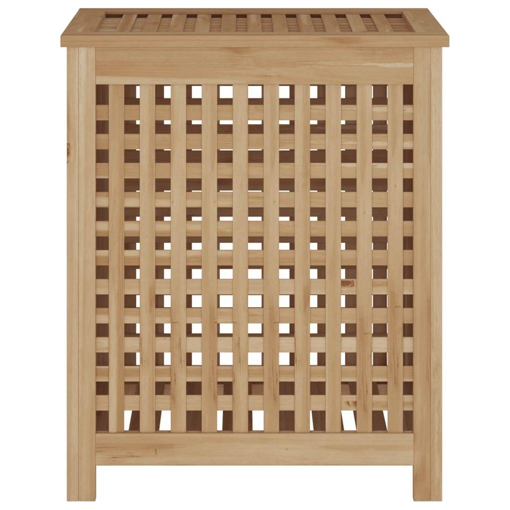 vidaXL Wäschebehälter 50x35x60 cm Massivholz Teak