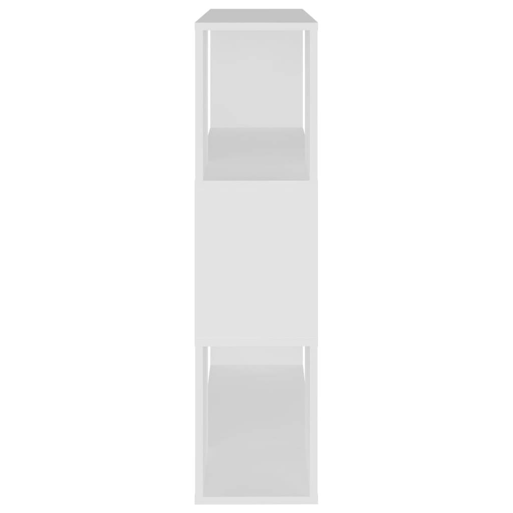 vidaXL Bücherregal Raumteiler Weiß 80x24x94 cm Holzwerkstoff