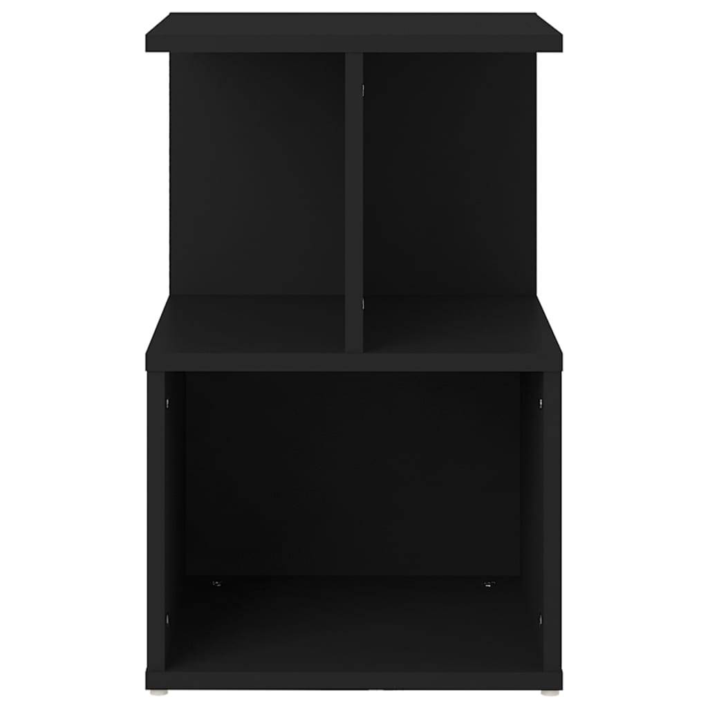 vidaXL Nachttische 2 Stk. Schwarz 35x35x55 cm Holzwerkstoff