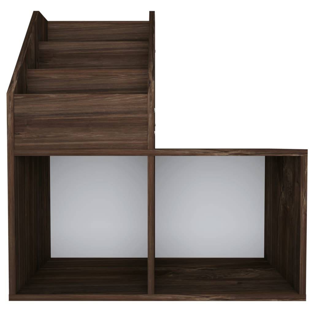 vidaXL Kinder-Bücherregal Räuchereiche 71x30x78,5 cm Holzwerkstoff