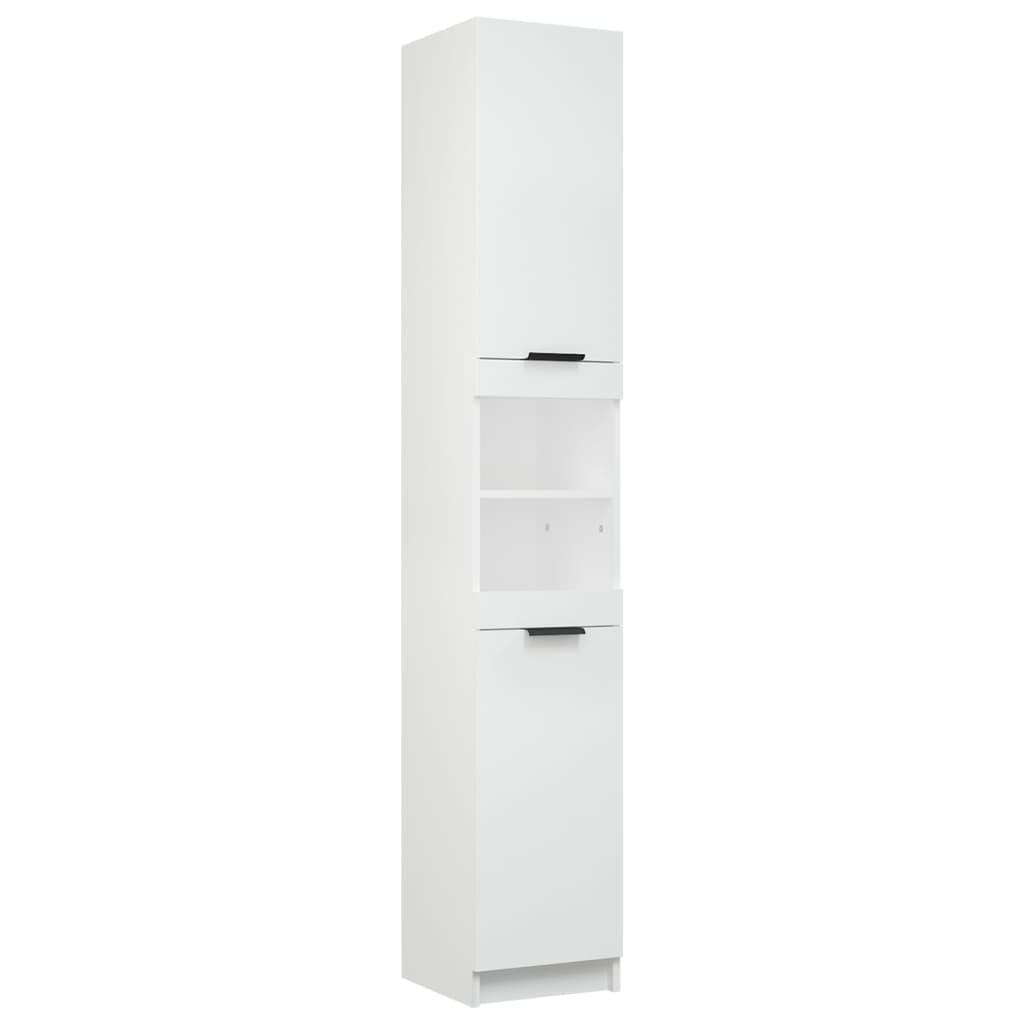 vidaXL Badschrank Weiß 32x34x188,5 cm Holzwerkstoff
