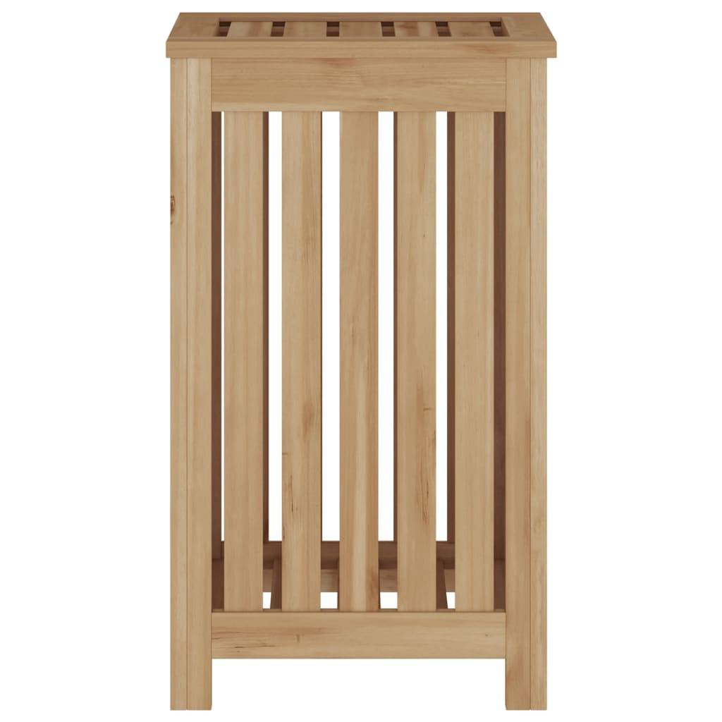 vidaXL Wäschebehälter 35x25x60 cm Massivholz Teak