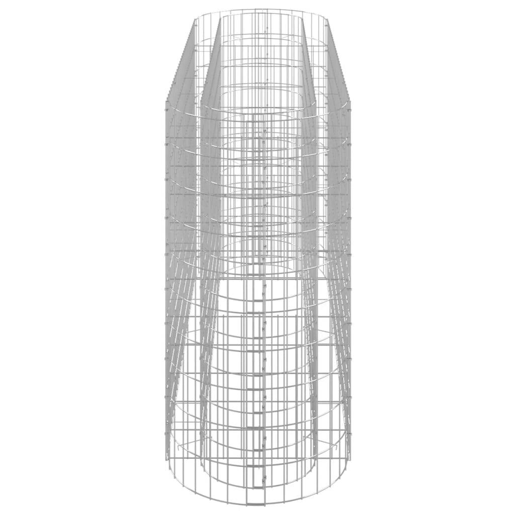 vidaXL Gabionen-Hochbeet Verzinktes Eisen 190x50x100 cm