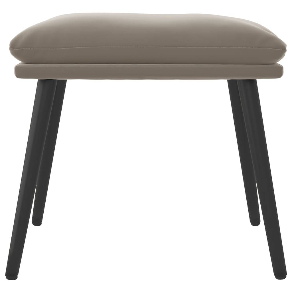 vidaXL Fußhocker Hellgrau 45x29,5x35 cm Samt