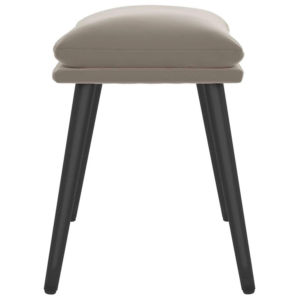 vidaXL Fußhocker Hellgrau 45x29,5x35 cm Samt