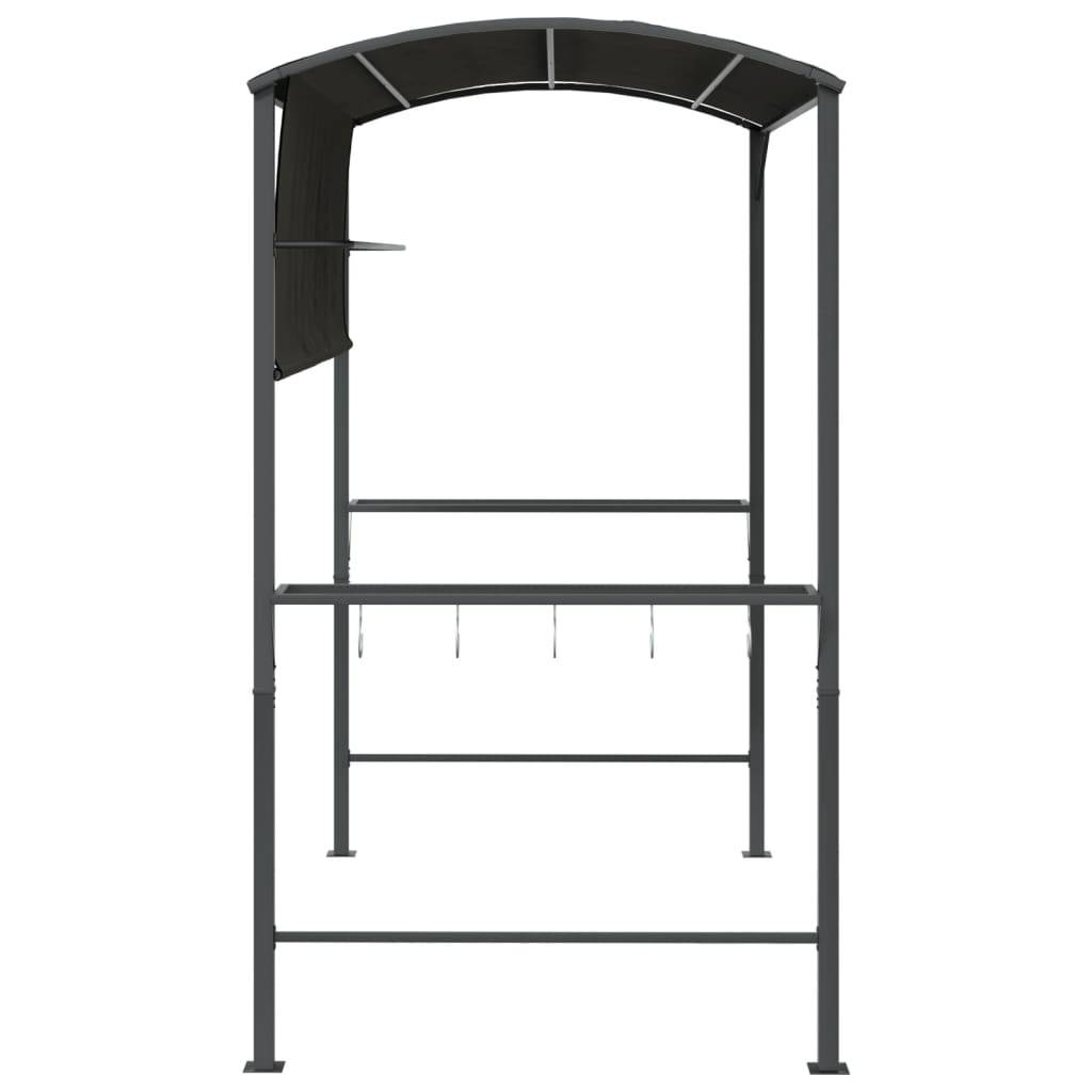 vidaXL Pavillon mit Dach 220x110x200 cm Anthrazit