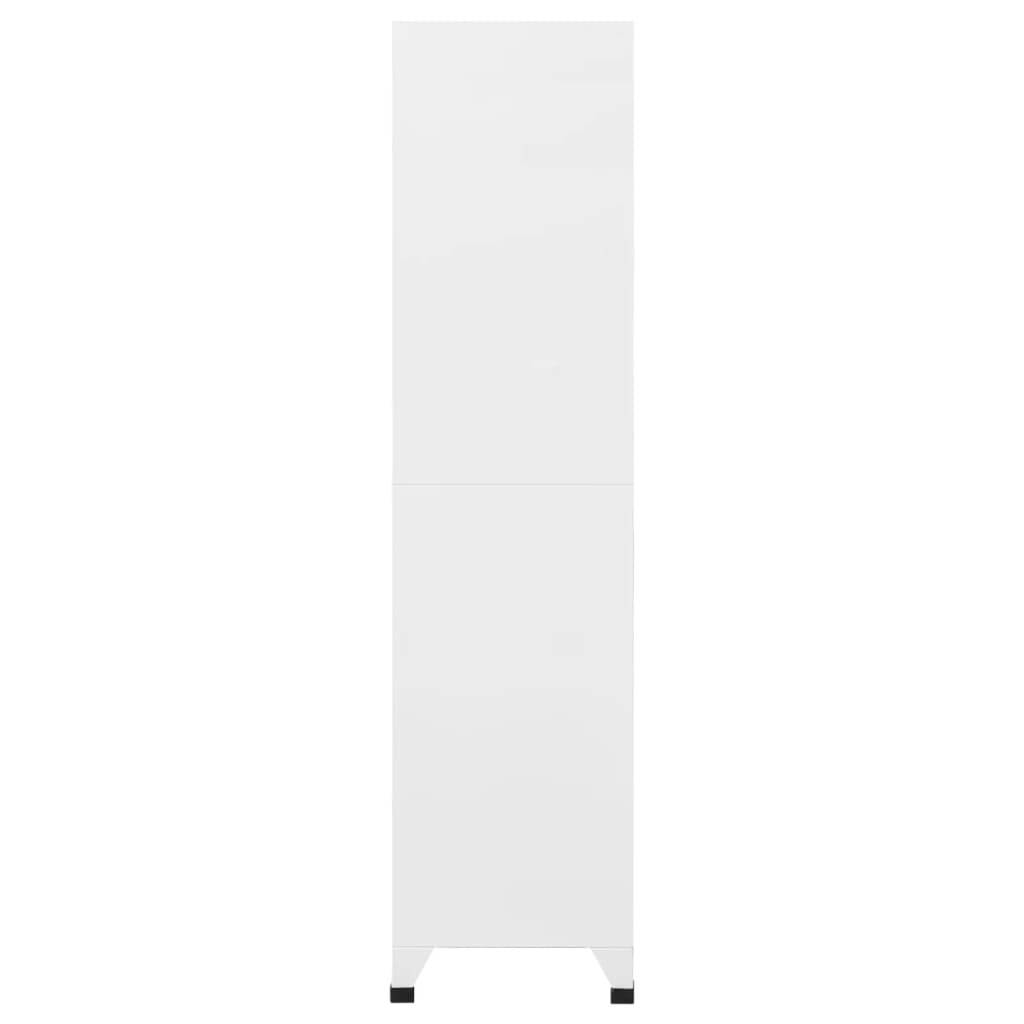 vidaXL Schließfachschrank Hellgrau und Dunkelgrau 90x40x180 cm Stahl