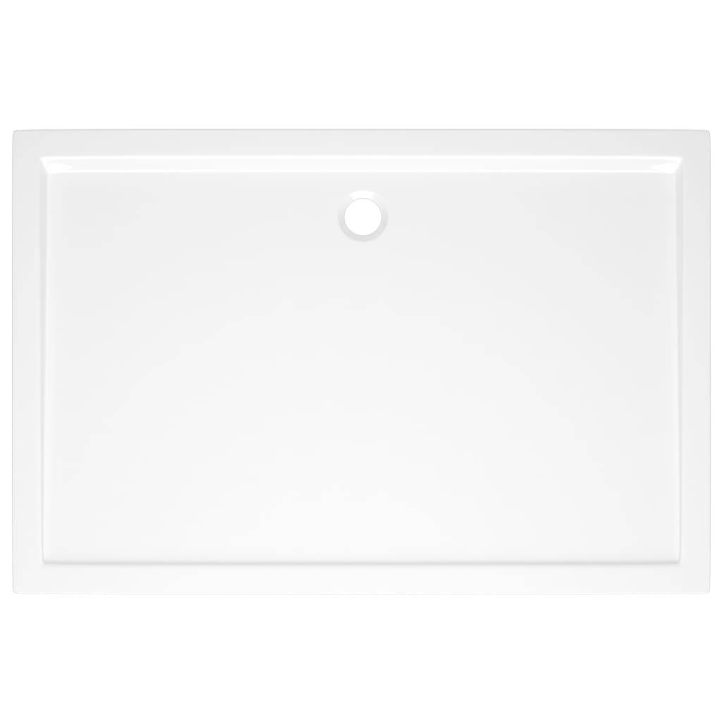 vidaXL Duschtasse ABS Rechteckig Weiß 80x120 cm
