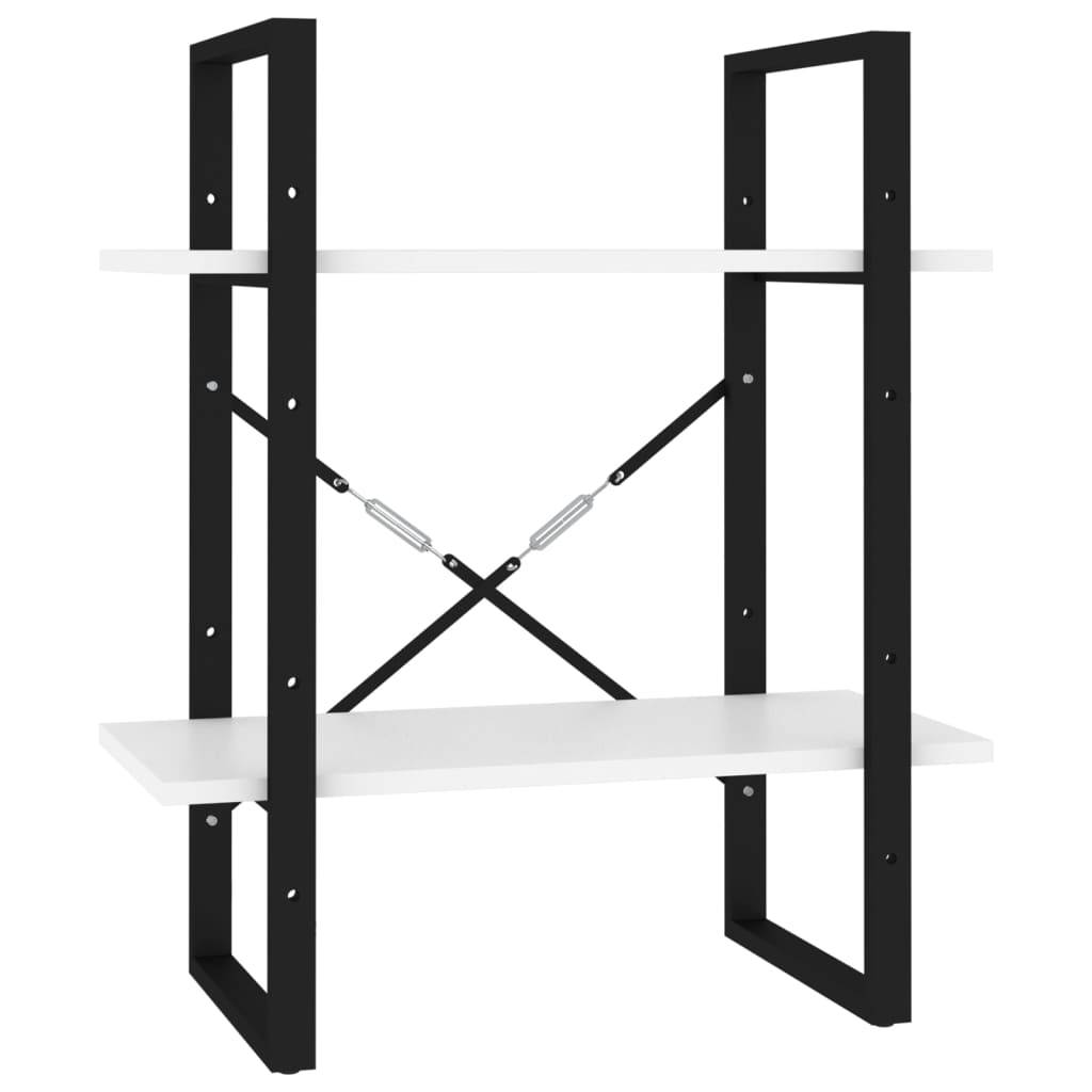 vidaXL Bücherregal 5 Fächer Weiß 60x30x175 cm Holzwerkstoff