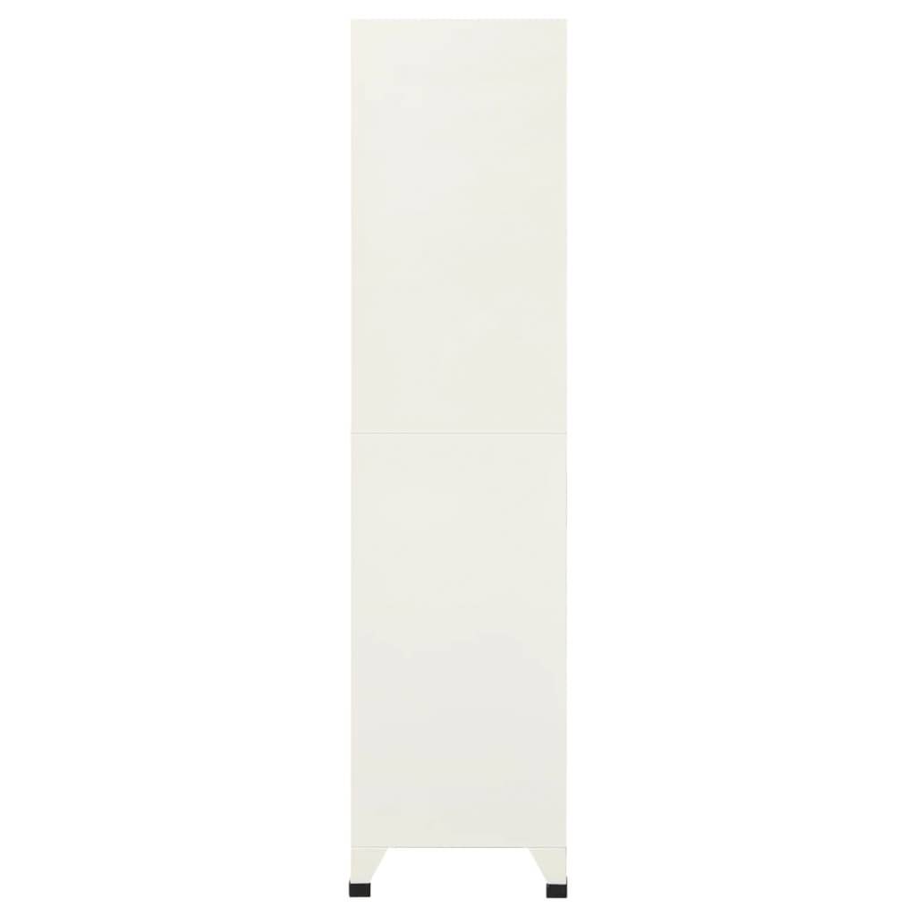 vidaXL Schließfachschrank Grau und Blau 90x45x180 cm Stahl