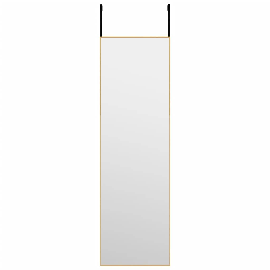 vidaXL Türspiegel Golden 30x100 cm Glas und Aluminium