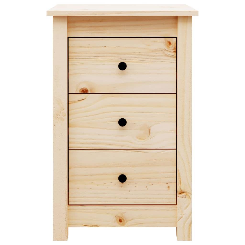 vidaXL Nachttische 2 Stk. 40x35x61,5 cm Massivholz Kiefer