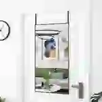 vidaXL Türspiegel Schwarz 50x100 cm Glas und Aluminium vidaXL Türspiegel Schwarz 50x100 cm Glas und Aluminium