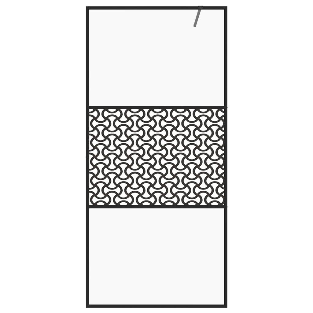 vidaXL Duschwand für Begehbare Dusche mit Klarem ESG Glas 80x195 cm