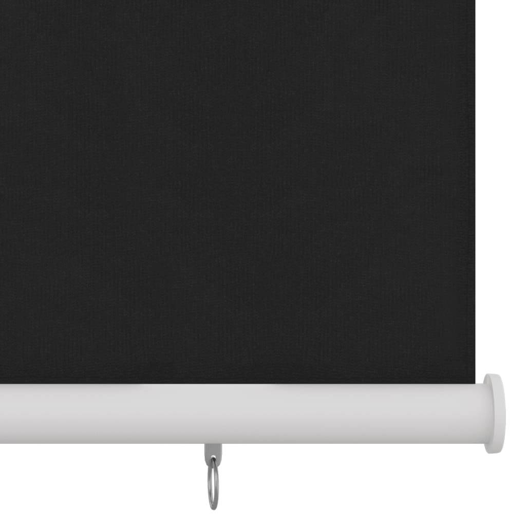 vidaXL Außenrollo 100x140 cm Schwarz