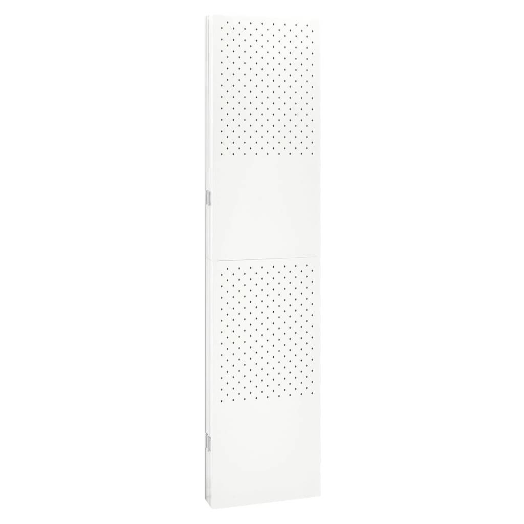vidaXL 5-tlg. Raumteiler Weiß 200x180 cm Stahl