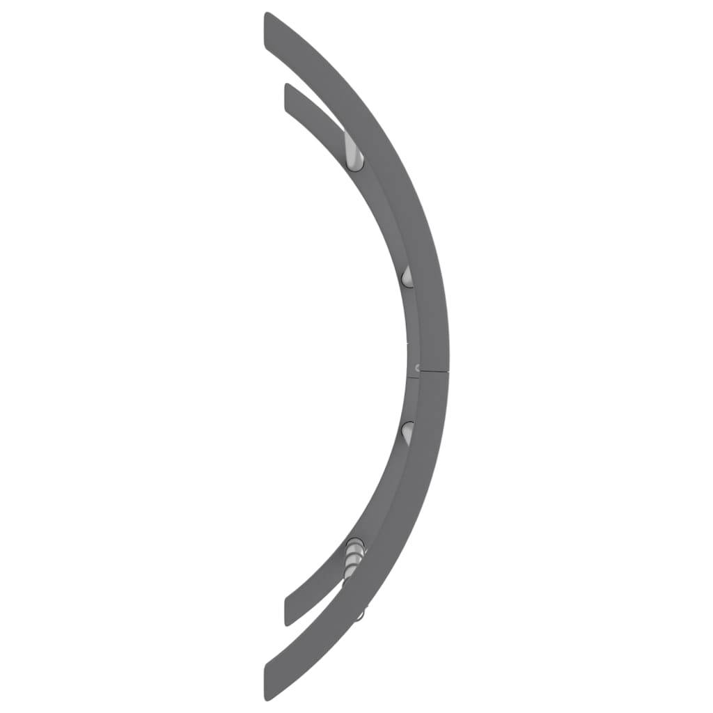 vidaXL Handtuchhalter mit Haken Silbern 56x16x72 cm Aluminium