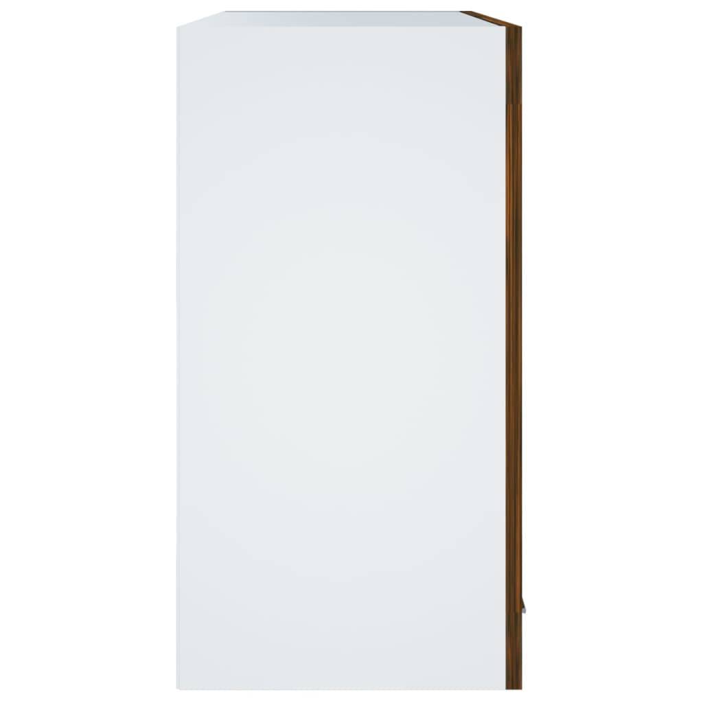 vidaXL Hängeschrank Lyon Glas Räuchereiche 60x31x60 cm Holzwerkstoff