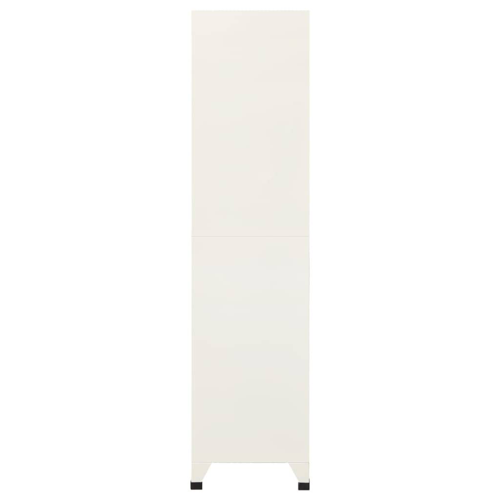 vidaXL Schließfachschrank Grau und Blau 90x45x180 cm Stahl