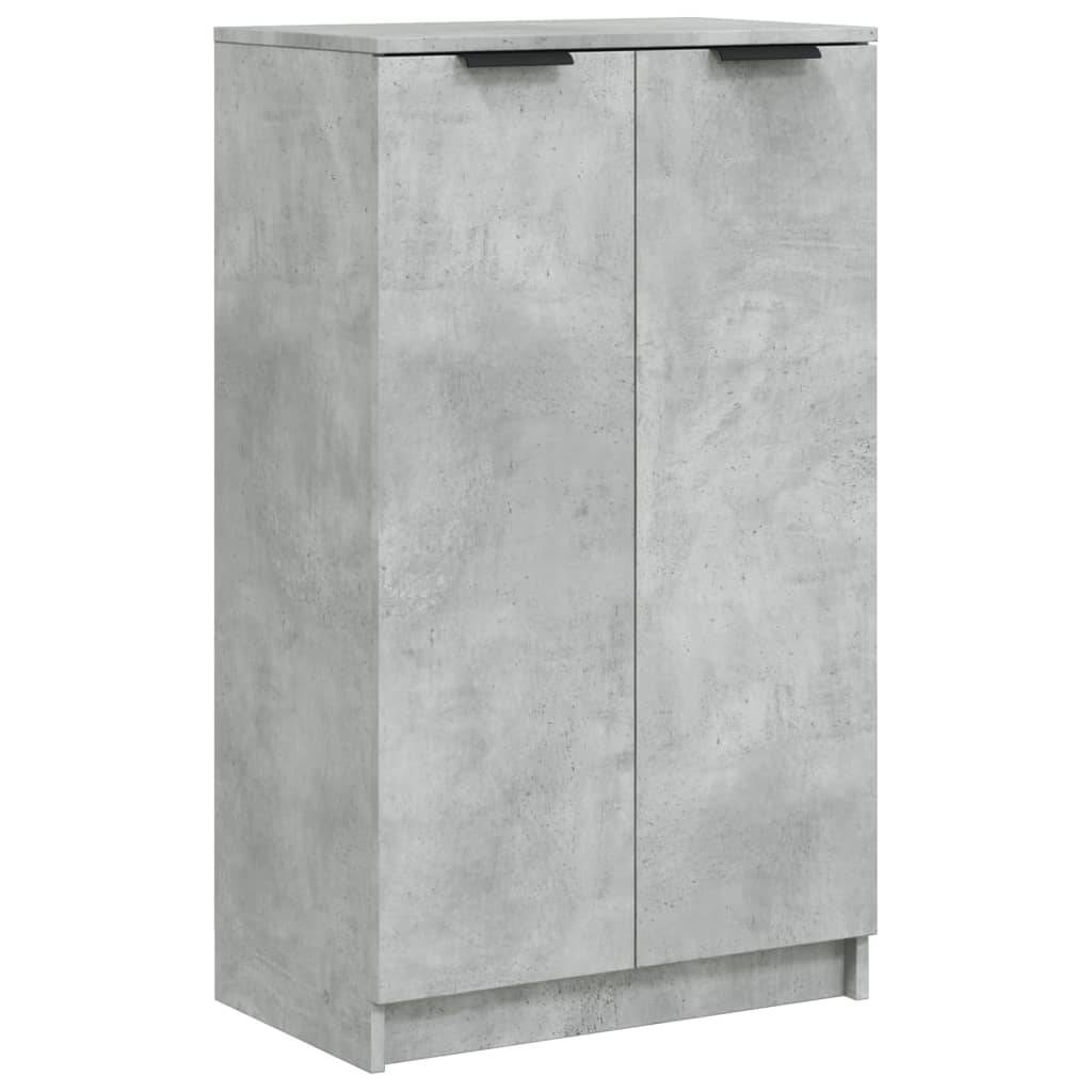vidaXL Schuhschrank Betongrau 59x35x100 cm Holzwerkstoff