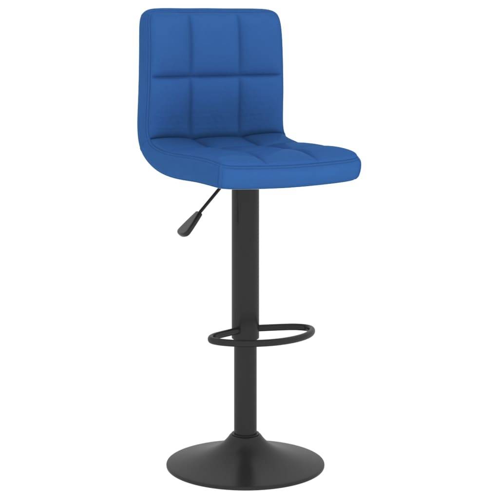 vidaXL Barhocker 2 Stk. Blau Stoff