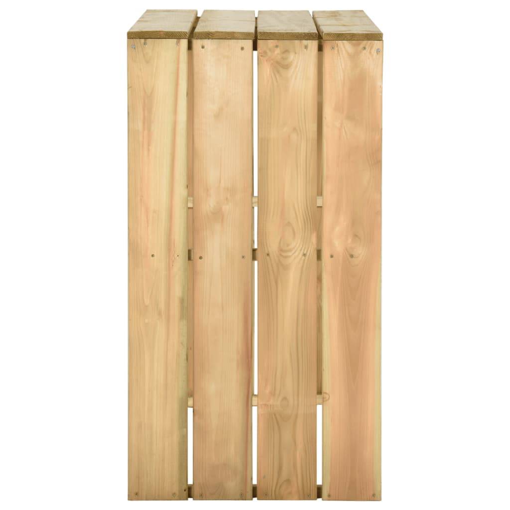 vidaXL Bartisch 100x60x110 cm Imprägniertes Kiefernholz