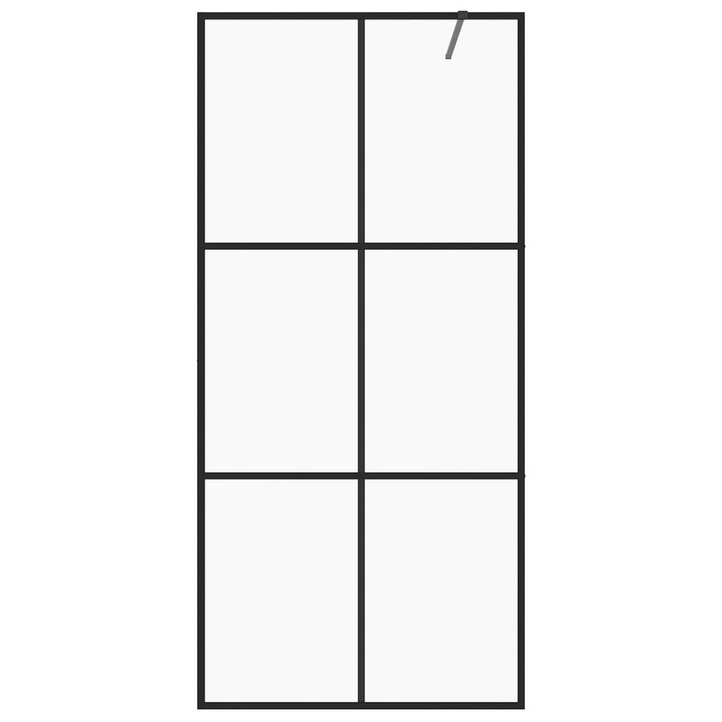 vidaXL Duschwand für Begehbare Dusche mit Klarem ESG Glas 115x195 cm
