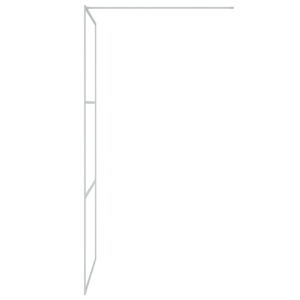 vidaXL Duschwand für Begehbare Dusche Silbern 100x195 cm ESG-Klarglas