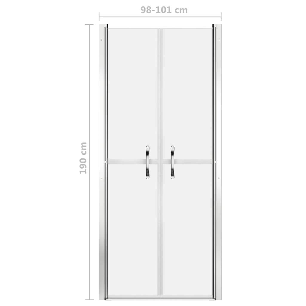 vidaXL Duschtür Matt ESG 101x190 cm